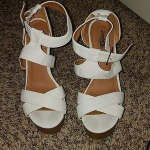 White Size 9 Charlotte Russe Wedges